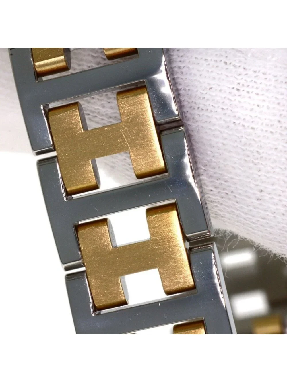 Hermes Clipper SS Watch White